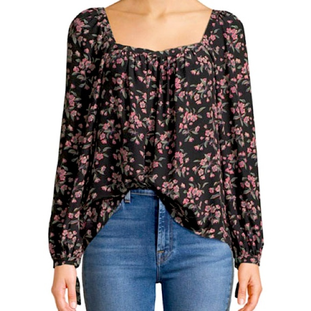 Rebecca Taylor Tilda Floral Silk Top